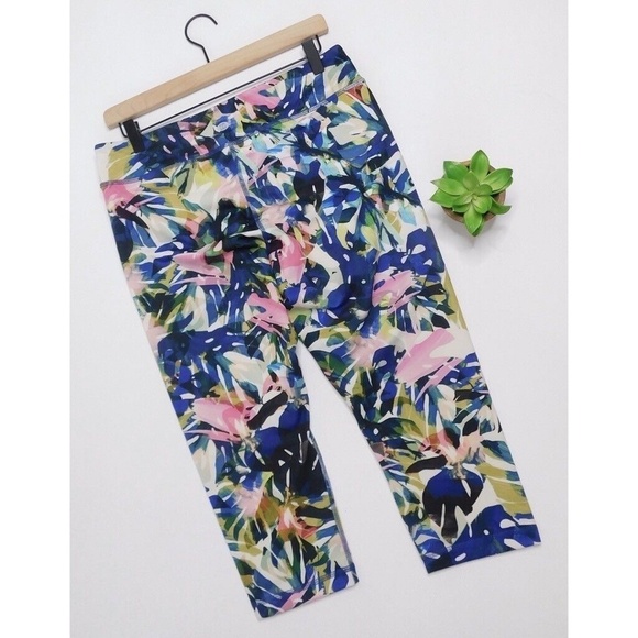 NWT! Anthropologie PURE + GOOD • Crop Floral Legging Palm Tropical ~ X-Large - Picture 9 of 11